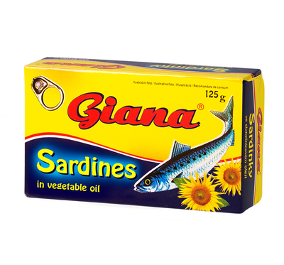Sardines in sunflower oil 125g